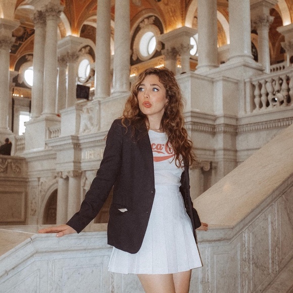 American Apparel White Tennis Skirt - Picture 2 of 5